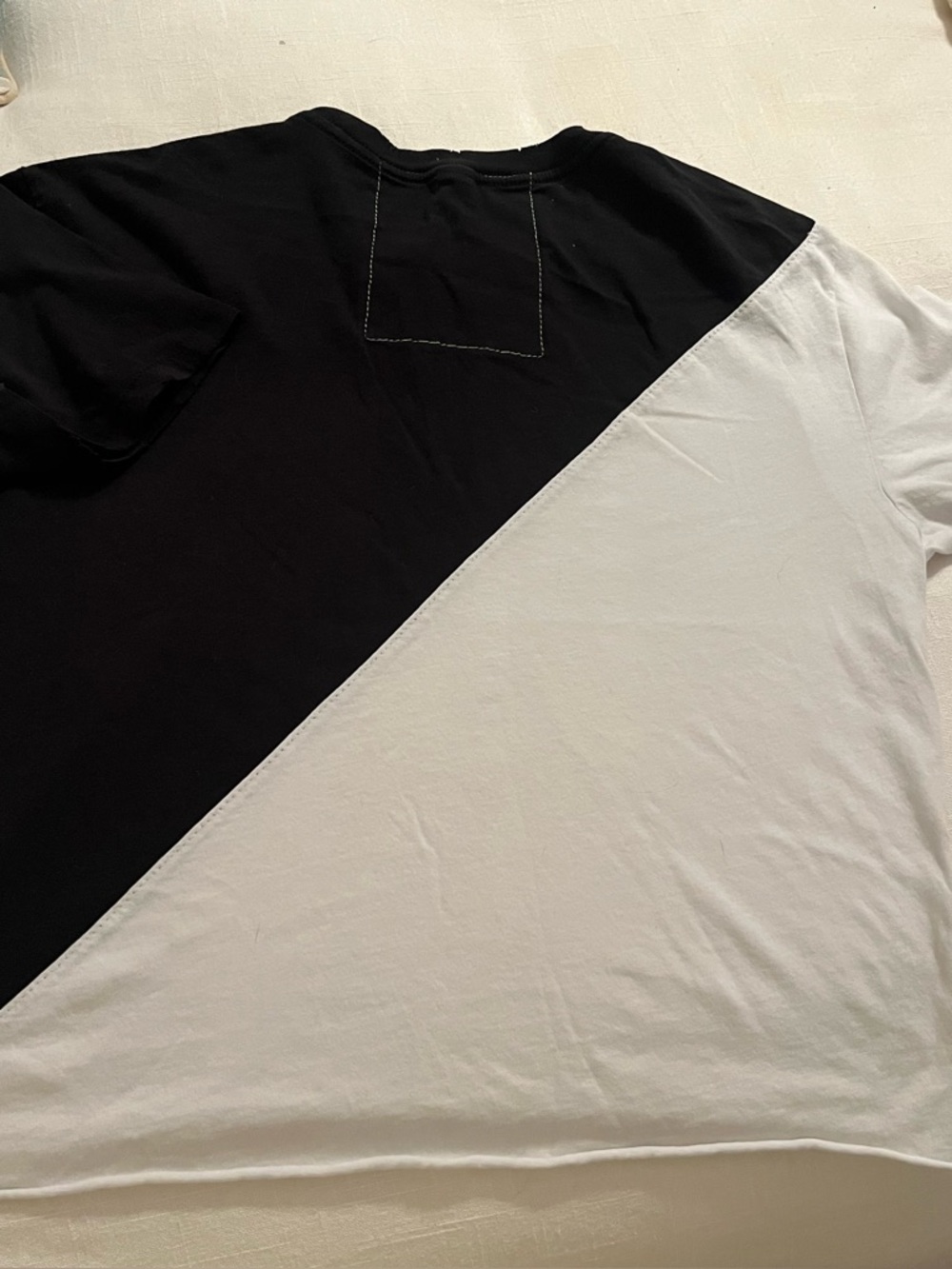 Aviator Nation cropped color block tshirt, size M - Picture 5 of 5